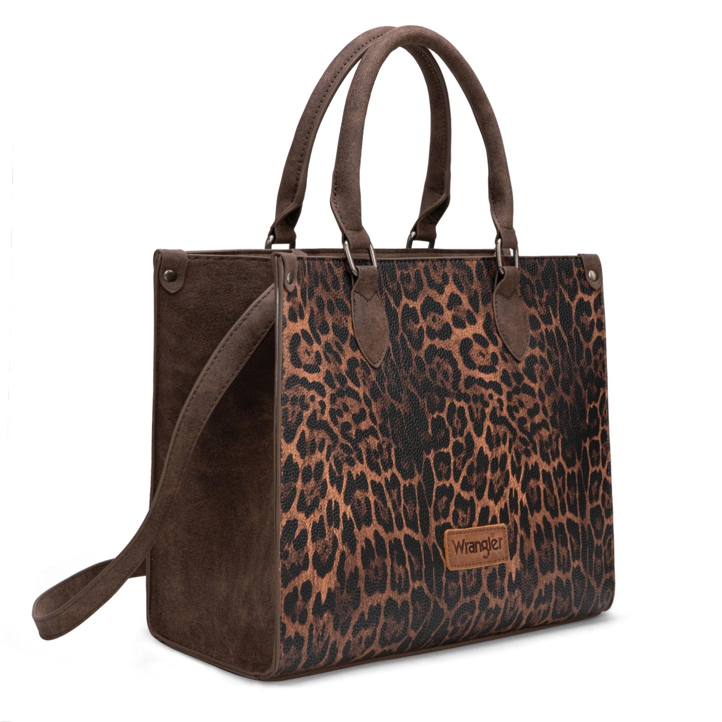 Wrangler Leopard Print Wide Tote Bag/Crossbody- Multiple Colours