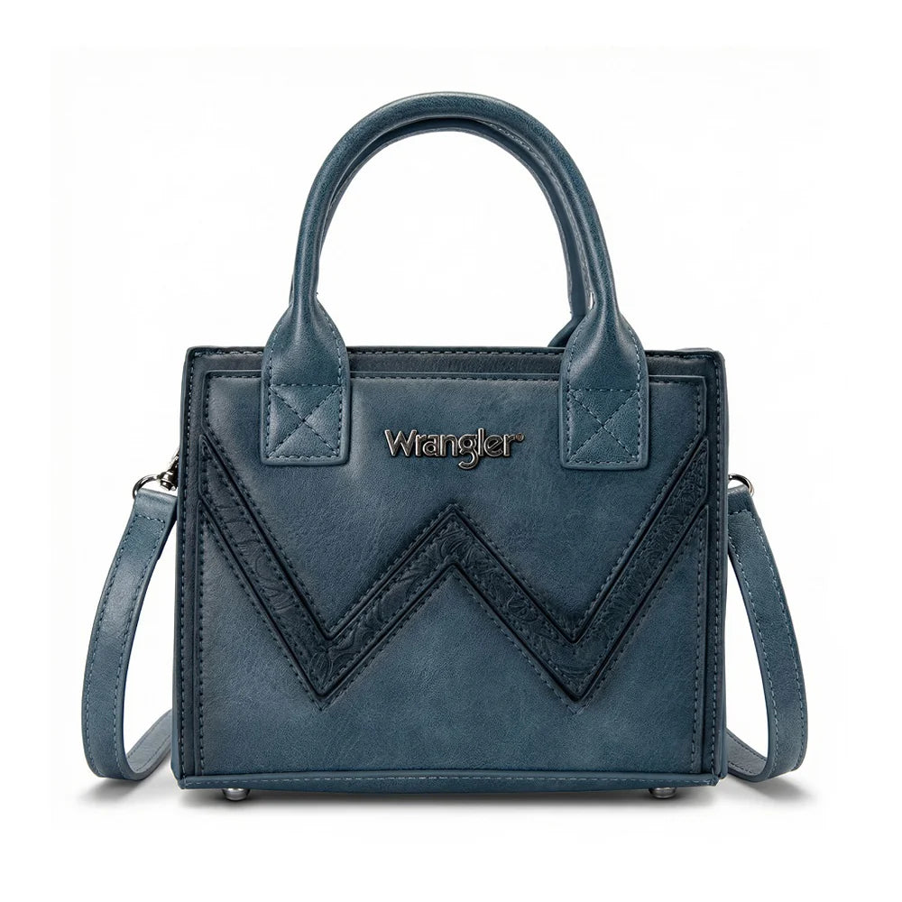 Wrangler Chevron Stitch Tote Crossbody Bag- Multiple Colours