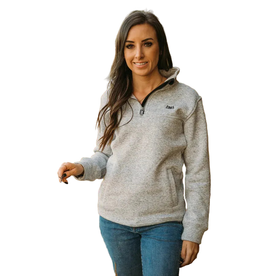Baredown Brand Women's Peak Long Sleeve 1/4 Zip Pullover - Multiple Colours