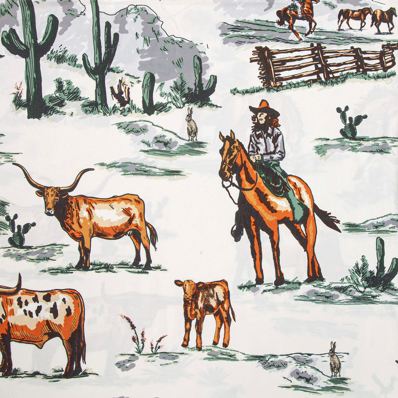 HiEnd Accents Ranch Life Reversible Comforter Set - King