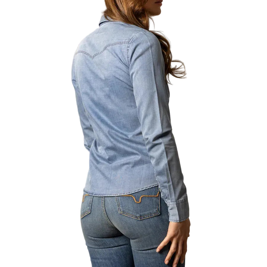 Kimes Ranch Women's Flinn Long Sleeve Shirt - Indigo