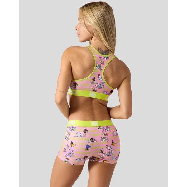 PSD Underwear Women's Looney Tunes Stacked Boy Short Underwear