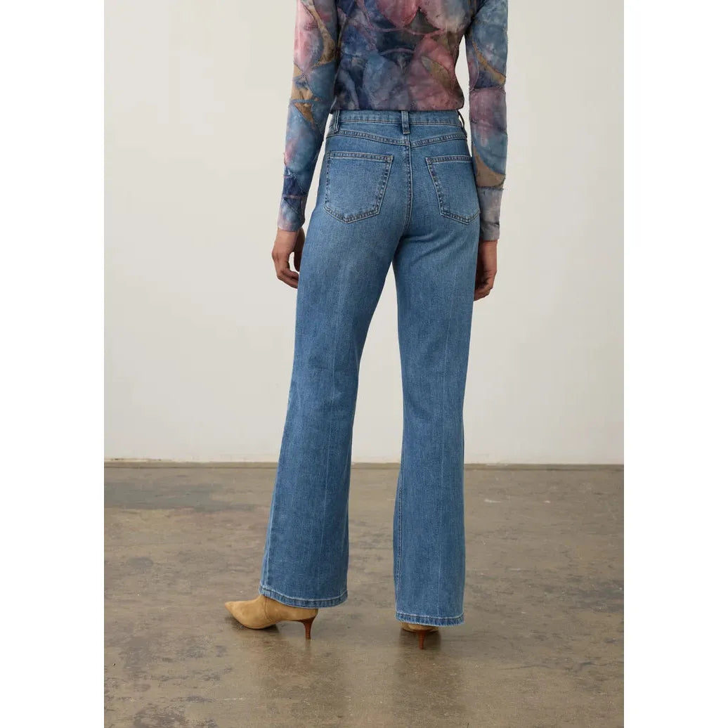 FDJ Olivia Bootleg Denim Jeans - Medium Blue