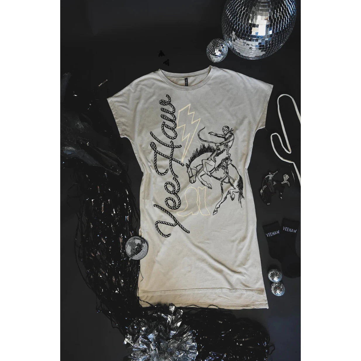 2 Fly Women's Yeepee Ye Haw Max Dress - Cream