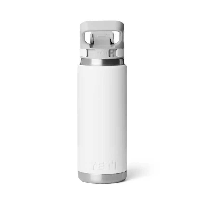 Yeti Rambler 769ml Water Bottle w/Flip Chug Cap - White