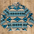 Men's Rock & Roll Aztec Turquoise/Tan Pullover