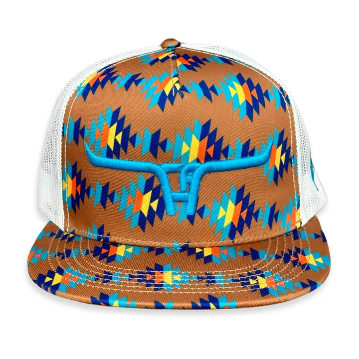 Cactus Alley CA Longhorn Sancho Aztec Snapback Cap-