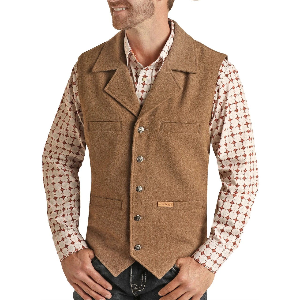 Powder River Solid Snap Closure Montana Vest - Assorted Colours