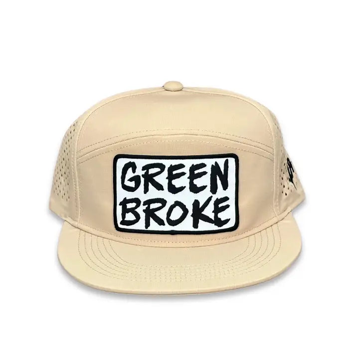Cactus Alley CA Green Broke Laser Holes Snapback Cap- Multiple Colours