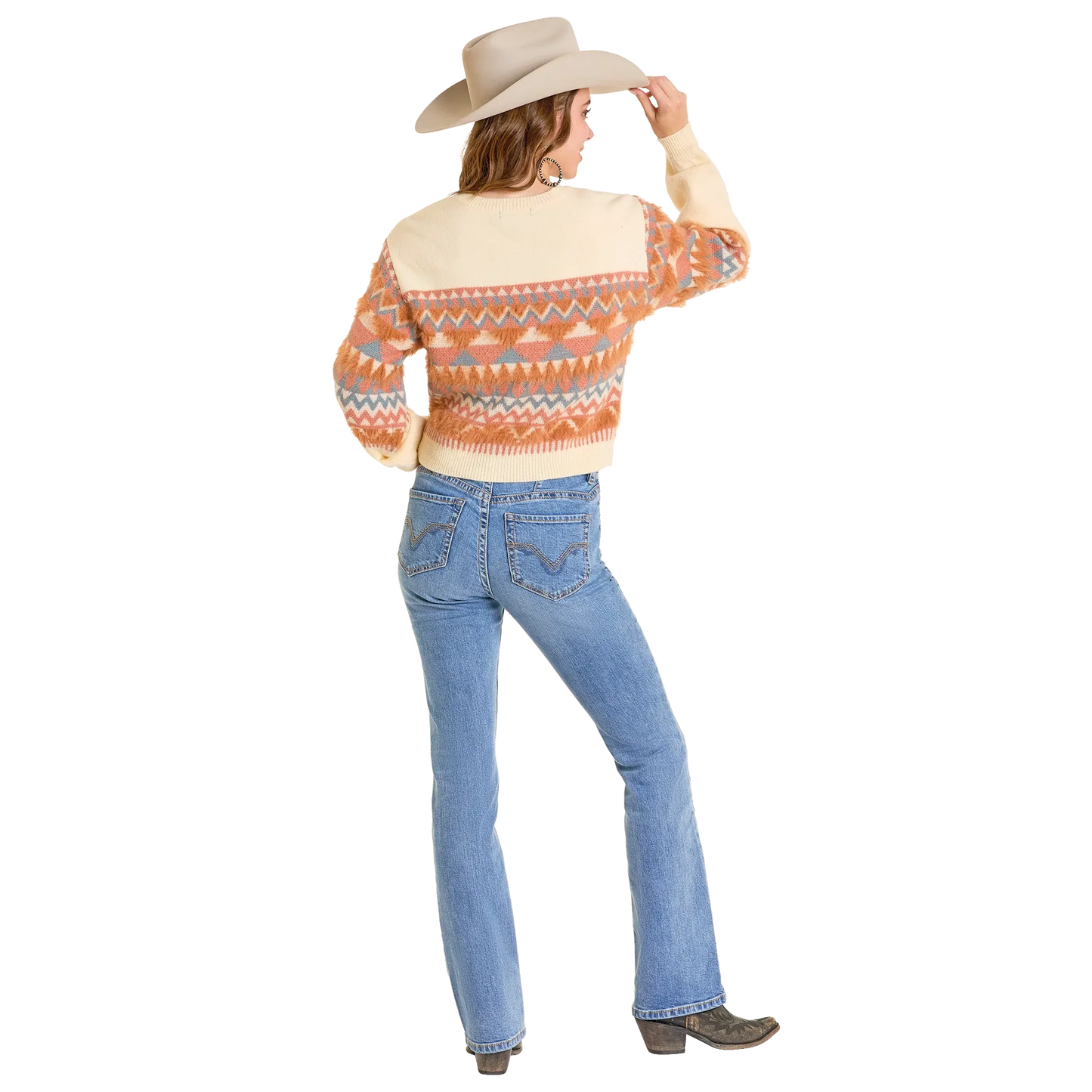 Rock & Roll Women's Geo Stripe Sweater