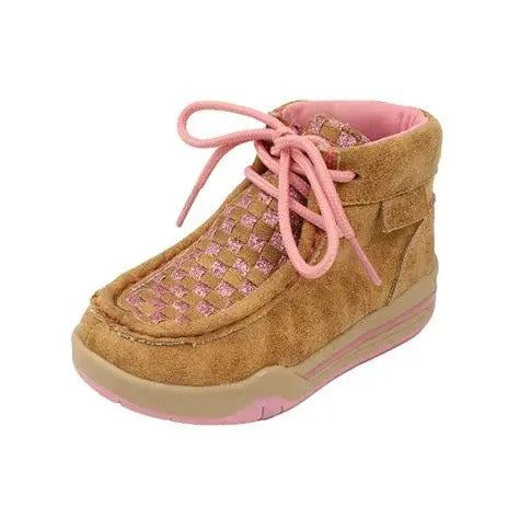 Blazin Roxx Girl's Lauren Casual Shoes - Tan/Pink