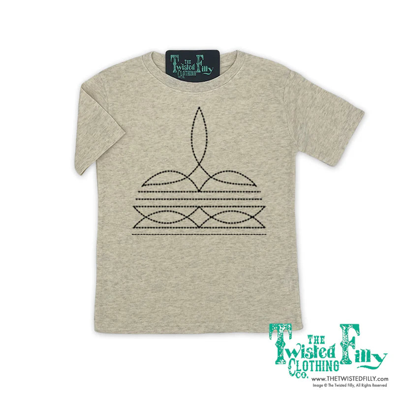 Twisted Filly Youth Boot Stitch T-Shirt - Assorted Colours
