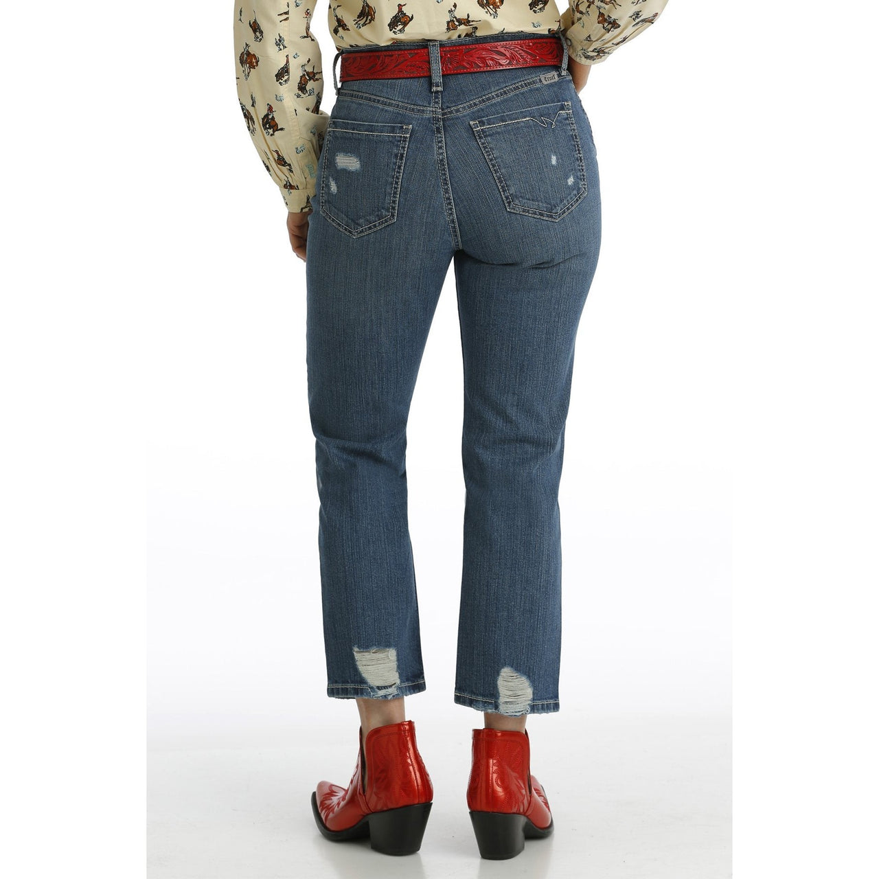 Cruel Girl Women's Quinn Crop Jeans - Medium Stonewash