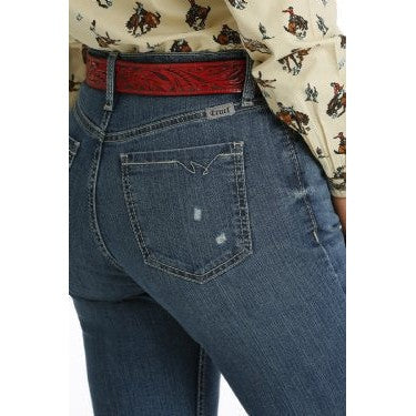 Cruel Women's Quinn Crop Jeans - Medium Stonewash