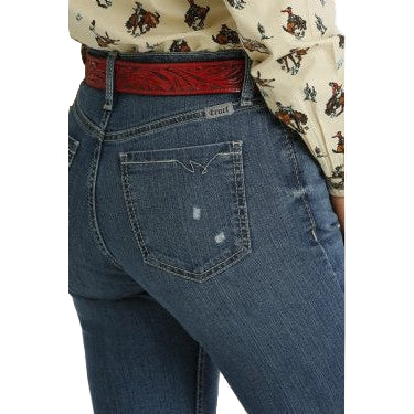 Cruel Women's Quinn Crop Jeans - Medium Stonewash