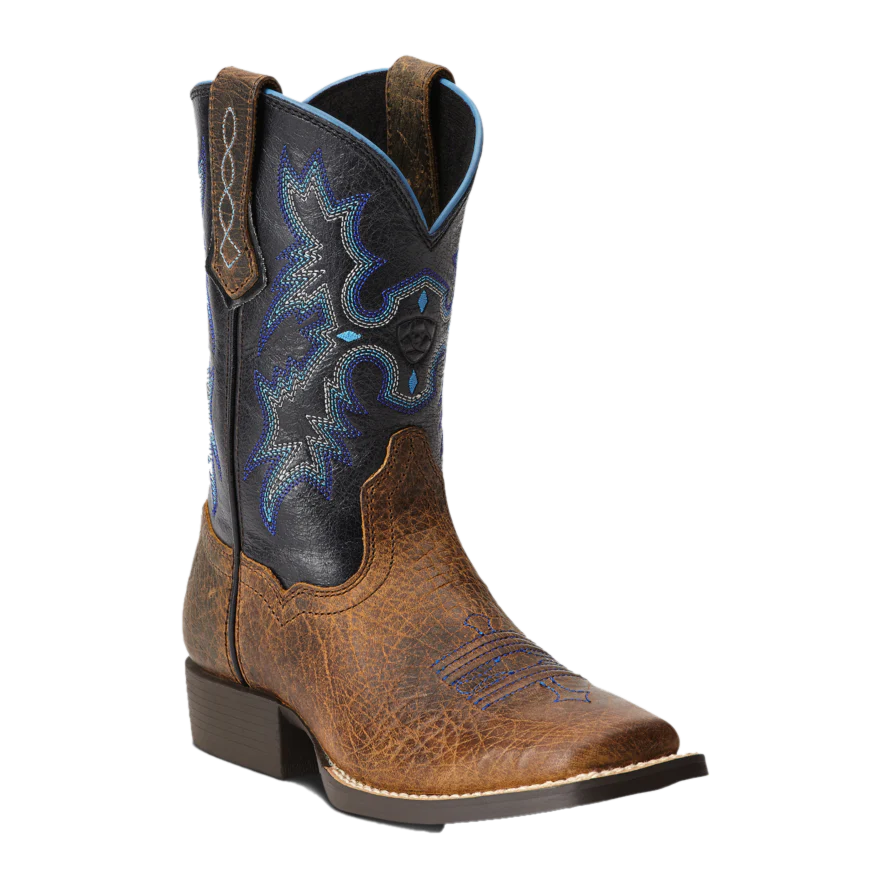 Ariat Youth Tombstone Western Boot - Earth/Black