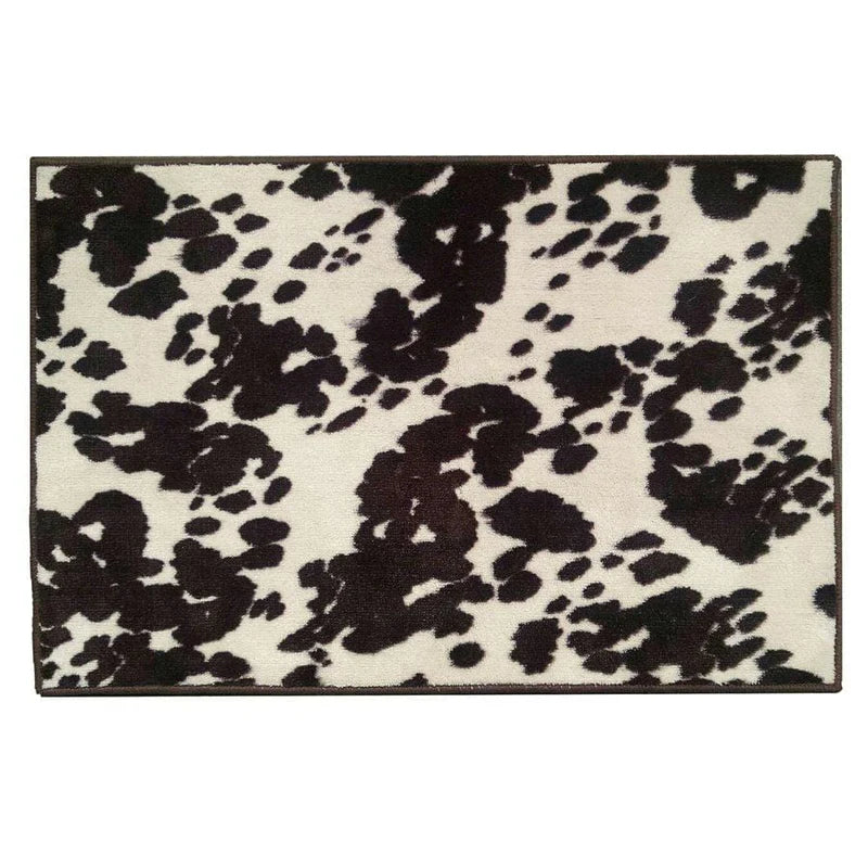 HiEnd Accents 24x36 Cowhide Print Kitchen/Bath Accent Rug