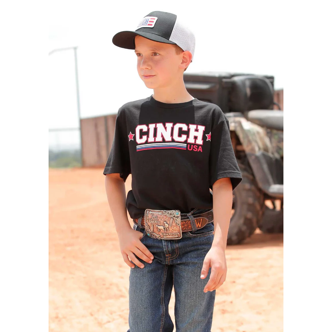 Cinch Boy's Cinch Short Sleeve T-Shirt - Black