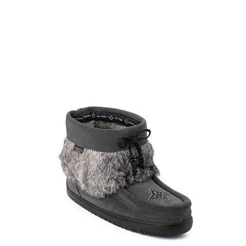Manitobah Women's Waterproof Keewatin Suede Mukluks - Charcoal