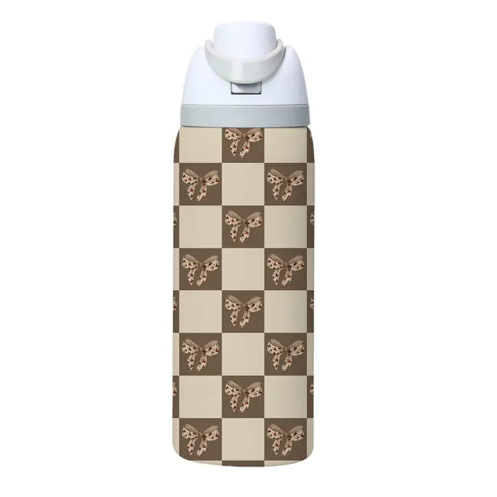 The Front Porch Label Stainless Steel Water Bottle- Multiple Colours