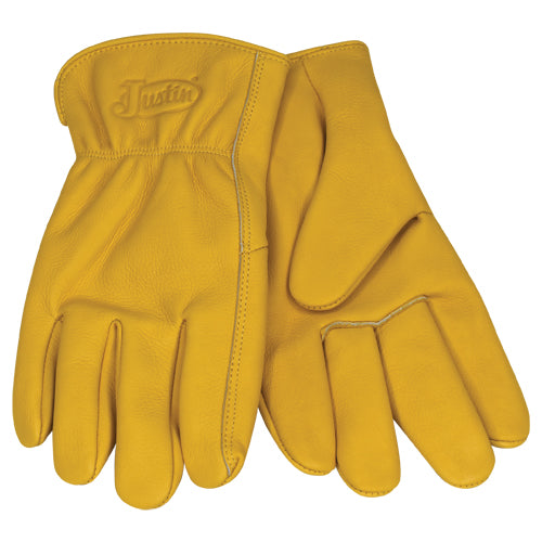 Justin All Leather Gloves with Elastic Wrist