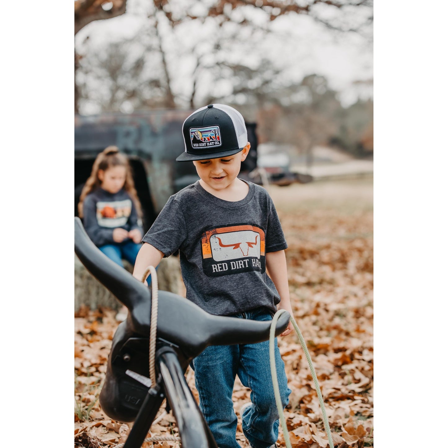 Red Dirt Hat Co. Youth Runaway T-Shirt - Heather Grey