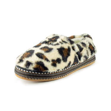 Ariat Women's Snuggle Slippers - Cream Leopard