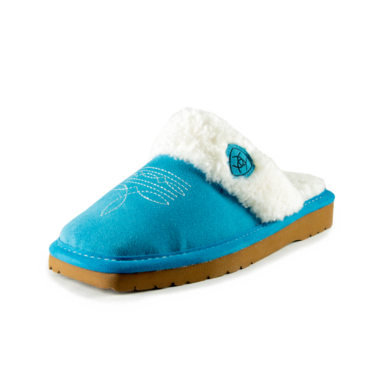 Ariat Jackie Square Toe Slippers - Bright Turquoise