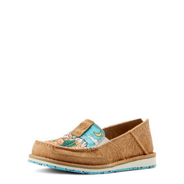 Ariat Women's Cruiser Shoes - Tan Suede Embossed