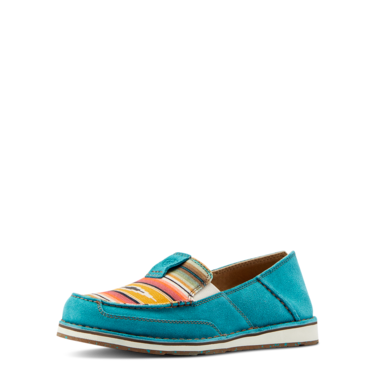 **Ariat Women's Cruiser Shoes - Teal Suede/Turquoise Serape