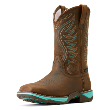 Ariat Women's Anthem Waterproof Western Boots - Dark Roast