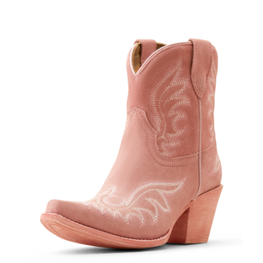 Ariat Women's Chandler Western Boots - Carnation Pink Suede