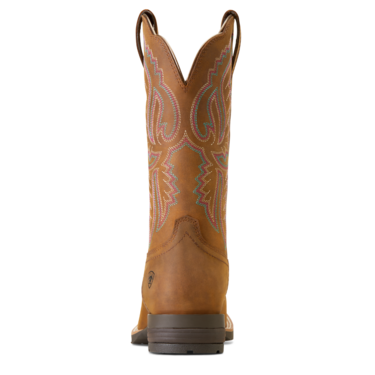 Ariat Women's Hybrid Ranchwork Western Boots - Distressed Tan