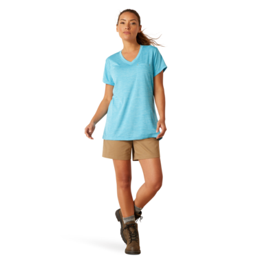 Ariat Women's Rebar Evolution Logo T-Shirt - Norse Blue