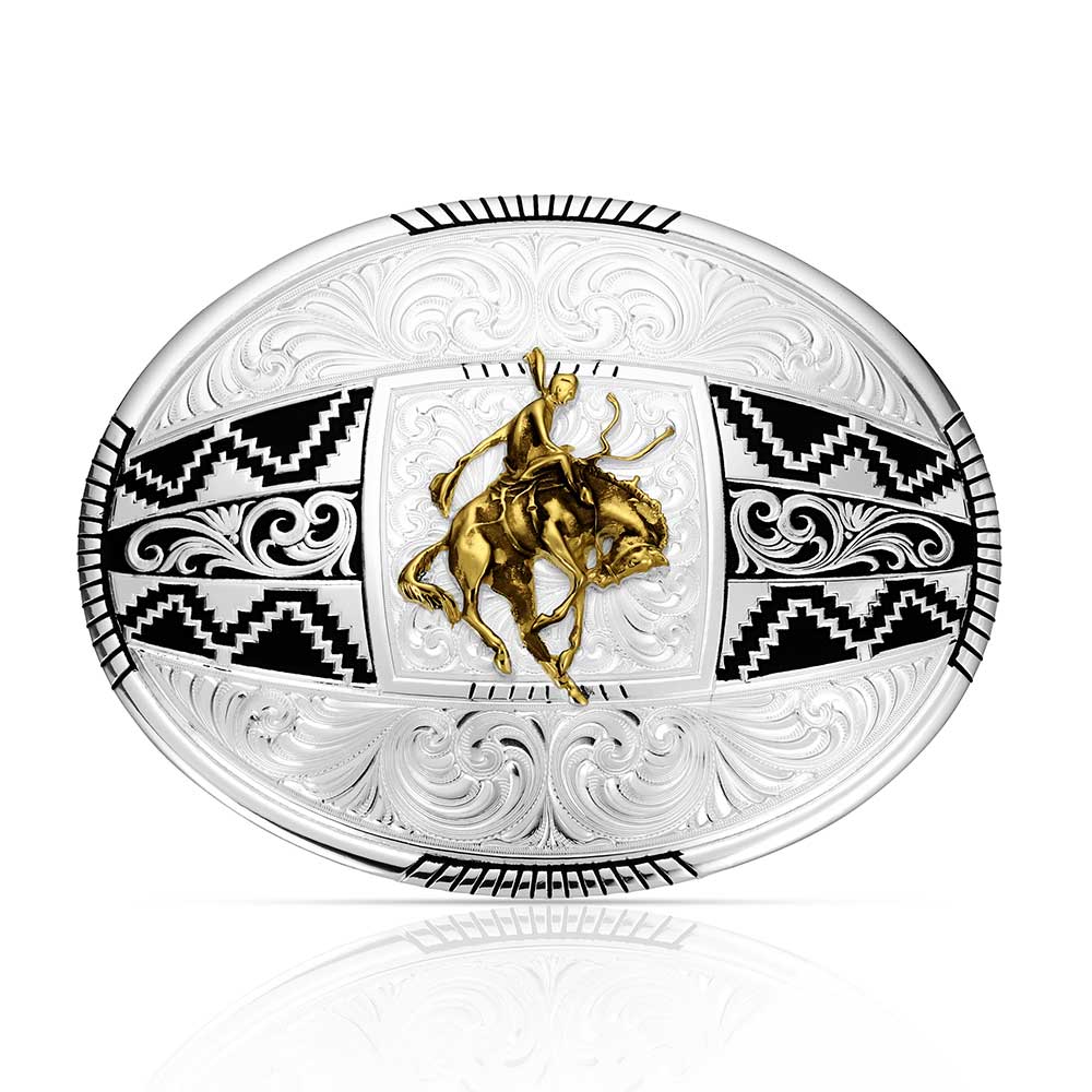 Montana Silversmiths Oval Aztec Buckle
