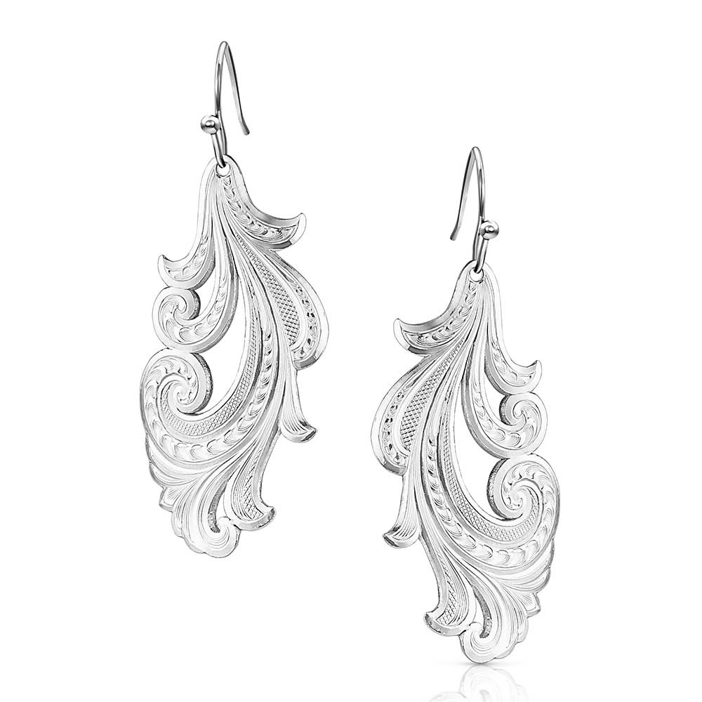 Montana Silversmiths Silver Filigree Drop Earrings