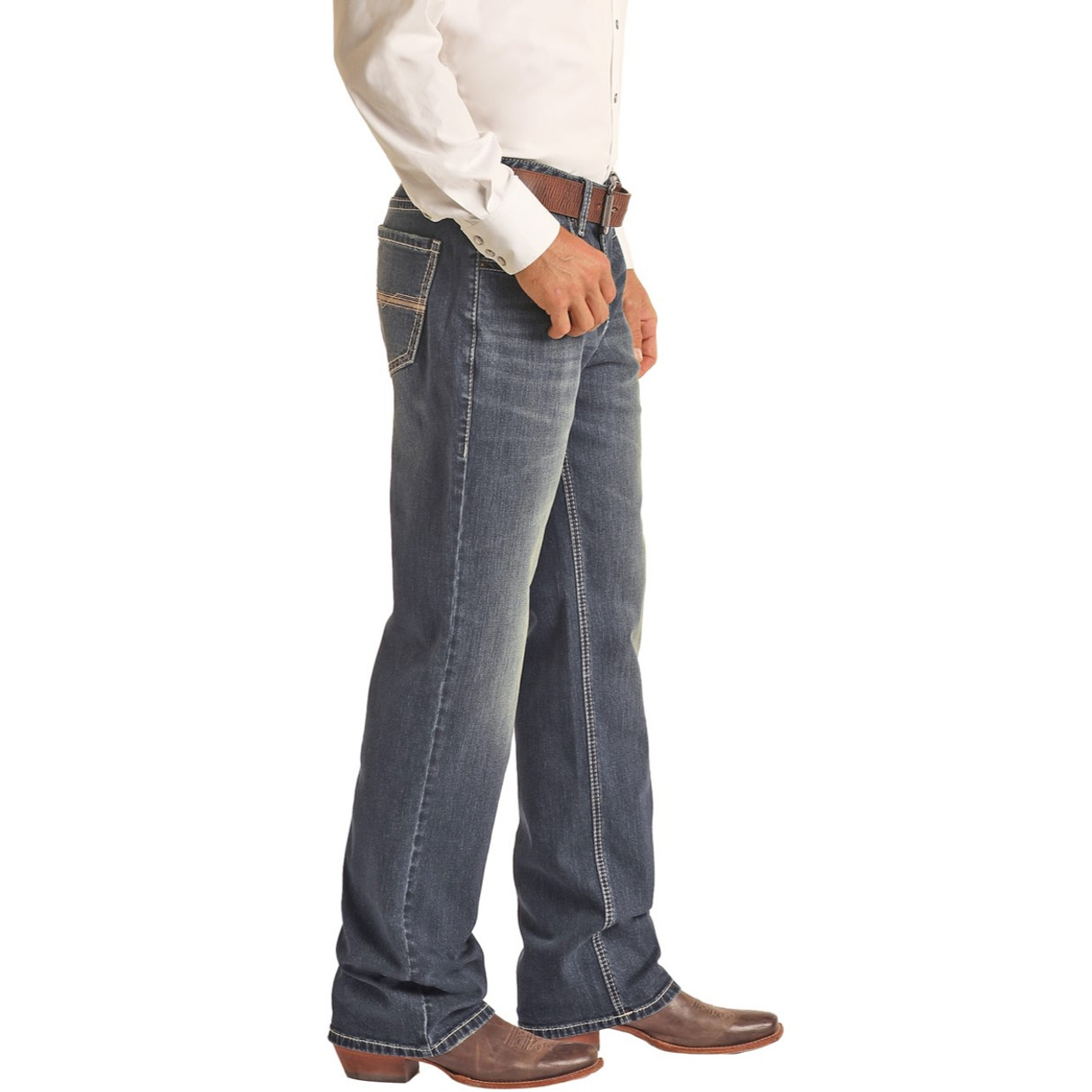 Rock & Roll Men's Vintage '46 Relaxed Fit Straight Jeans