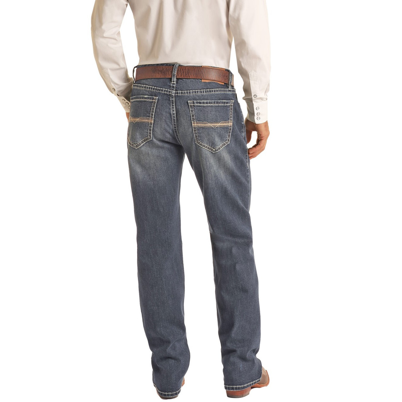 Rock & Roll Men's Vintage '46 Relaxed Fit Straight Jeans