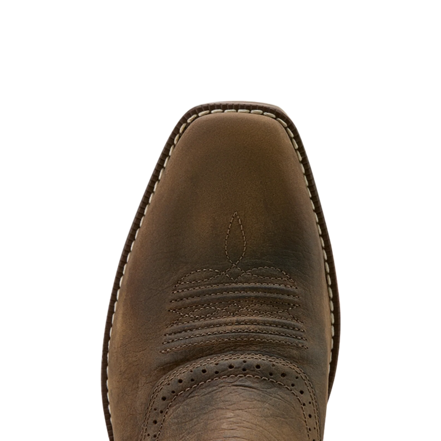 Ariat Men's Hybrid Roughstock Antler Cowboy Boot- Taupe