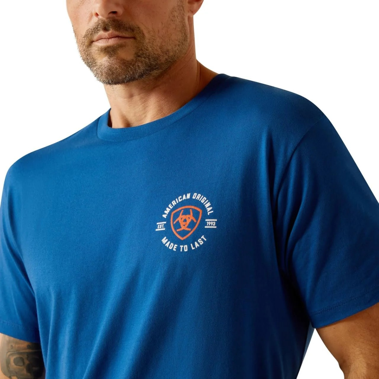 Ariat Men's MTL Circle Short Sleeve T Shirt - Royal Blue