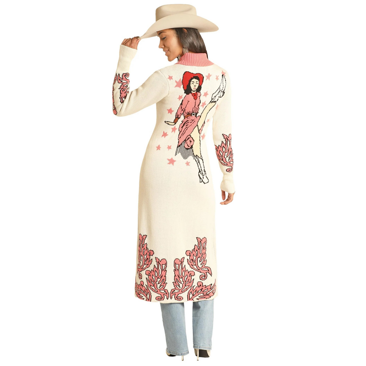 Panhandle Cowgirl Long Sleeve Cardigan- Natural