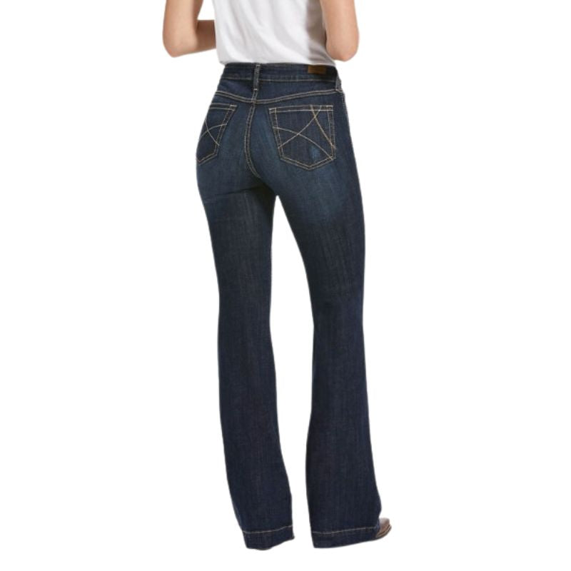 Ariat Women's High Rise Ella Slim Trouser Jeans - Rascal