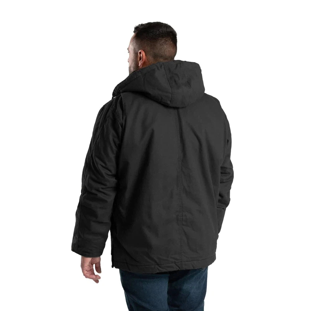 Berne Men's Heartland Washed Chore Coat - Black