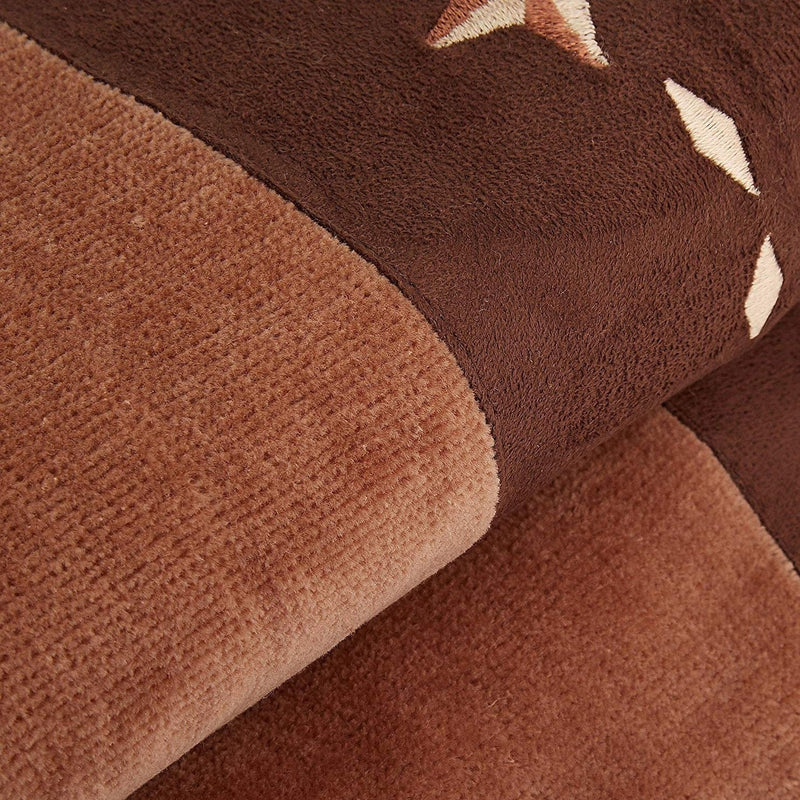 HiEnd Accents Embroidered Star Towel Set - 3 piece - Mocha
