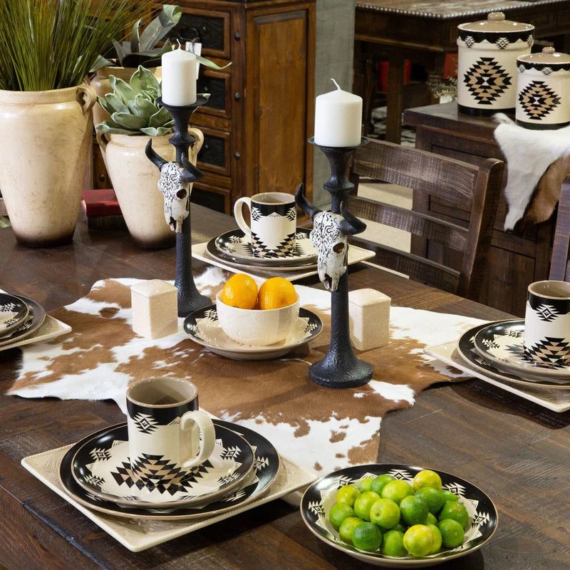 HiEnd 16-Pc Ceramic Dinnerware Set - Chalet Aztec