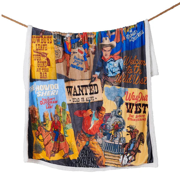 HiEnd Accents Bandits and Heros Campfire Sherpa Throw