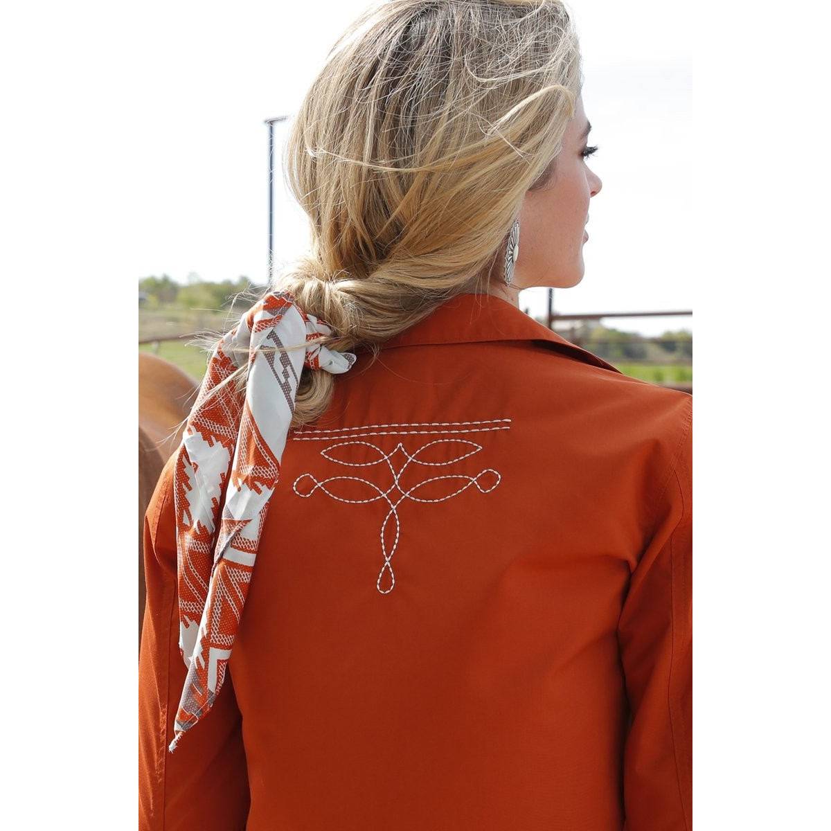 Cruel Women's Long Sleeve Western Shirt- Brown