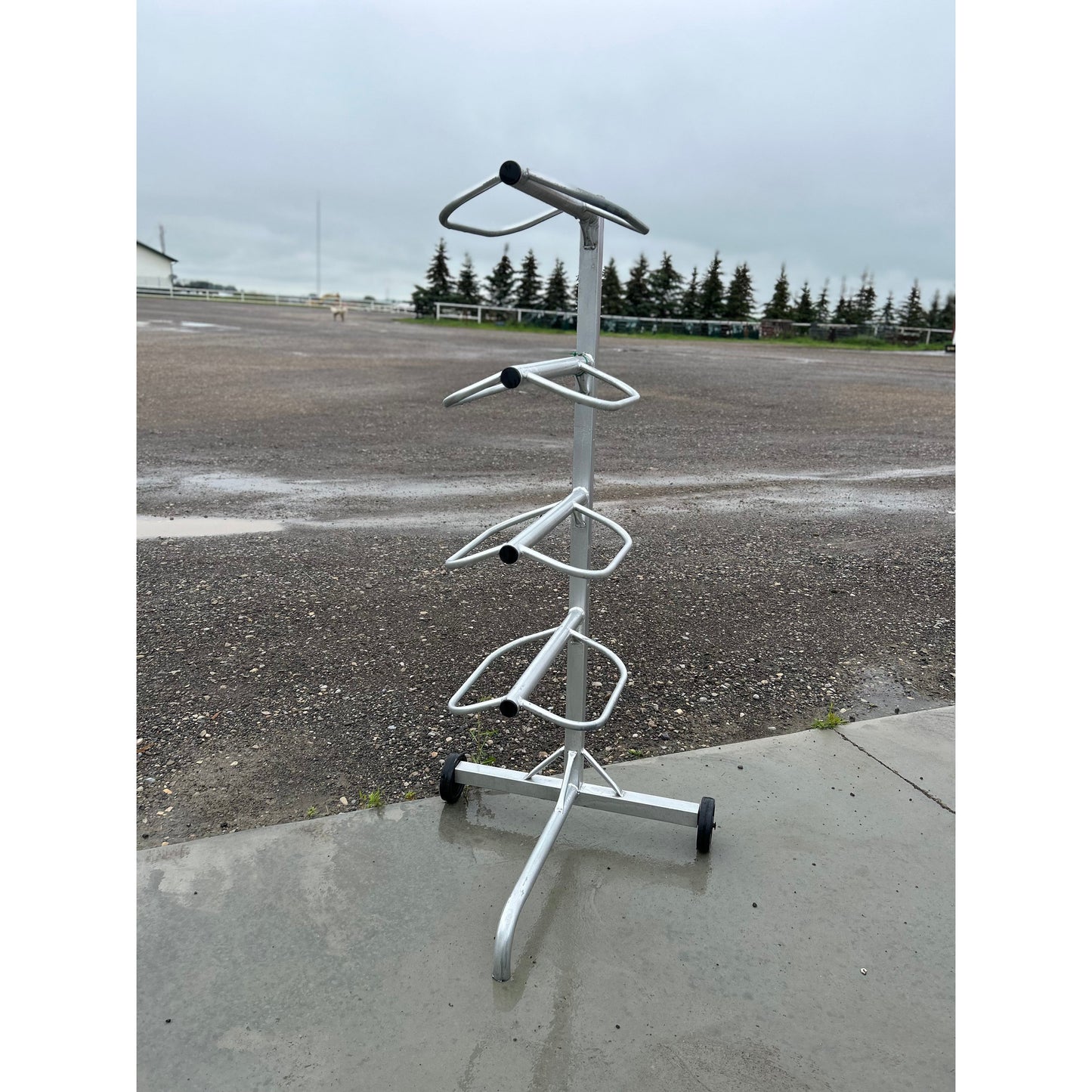 4 Tier Saddle Rack w/Wheels