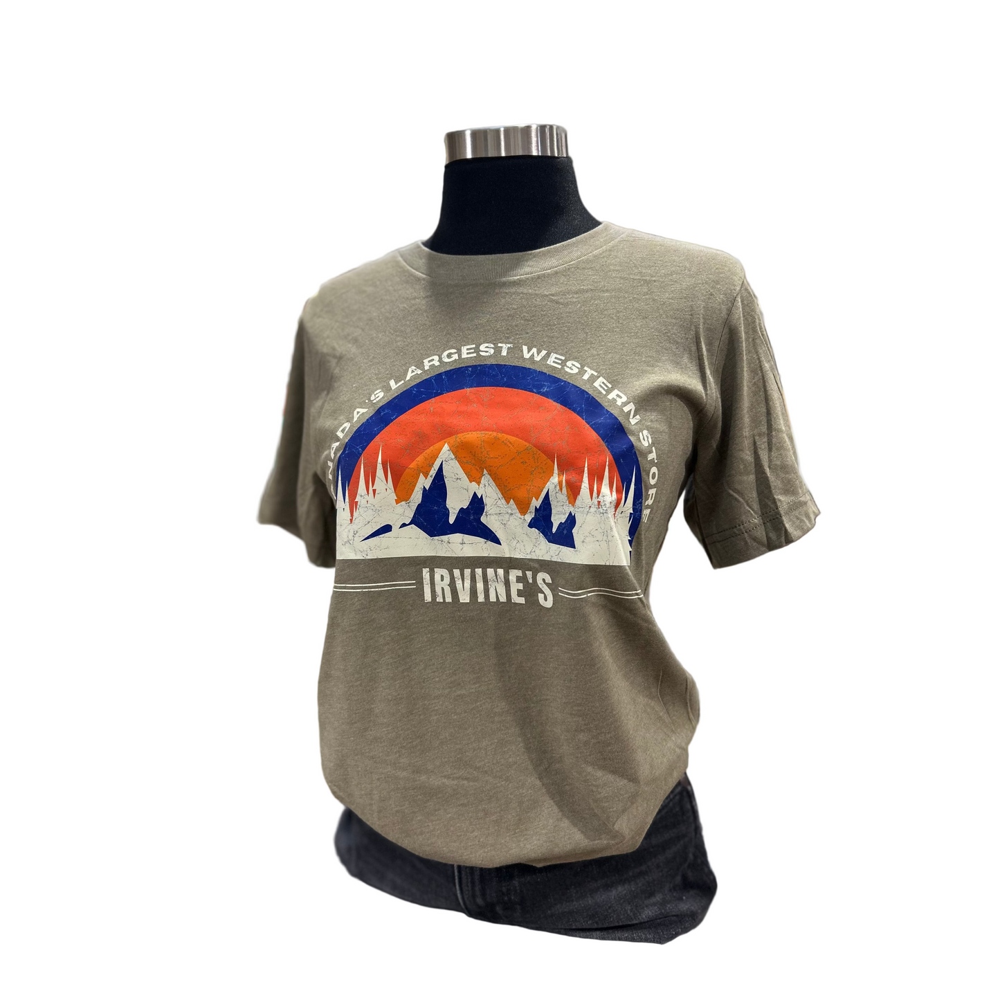 Irvine Unisex Short Sleeve "Canada's Largest" T-Shirt - Heather Olive
