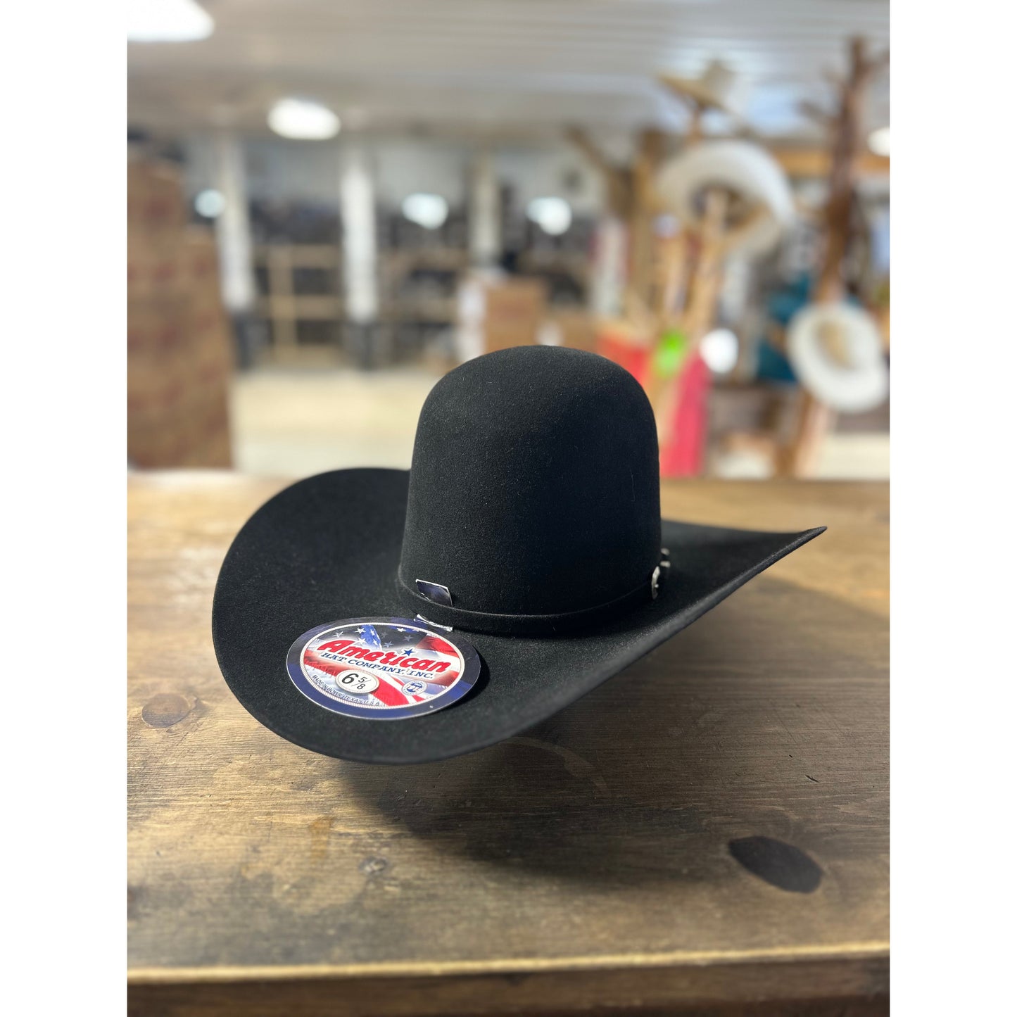 American Hat Co 40X Open Crown Felt Western Hat - Black